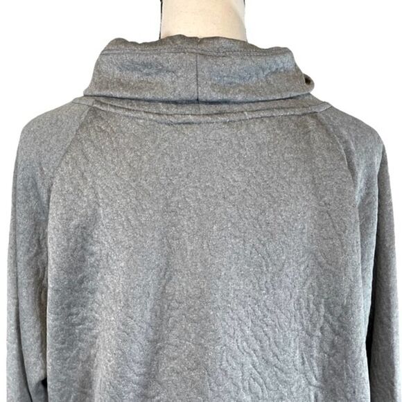 Juicy Couture Jacquard Quilted Crop Pullover Gray Long Sleeve Womens Athleisure - Picture 9 of 14